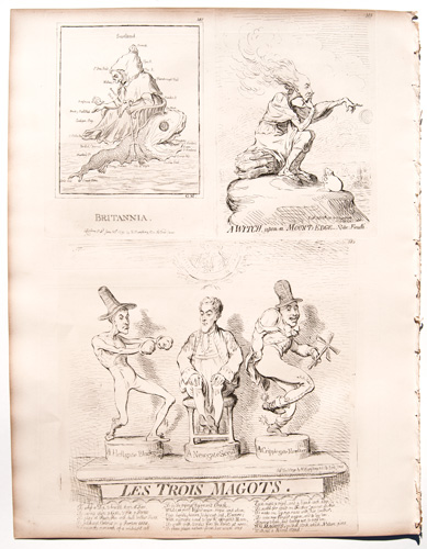 James Gillray originals of Bombardinian Conferring Upon State Affairs with One in Office

A Peep into the Shakespeare Gallery